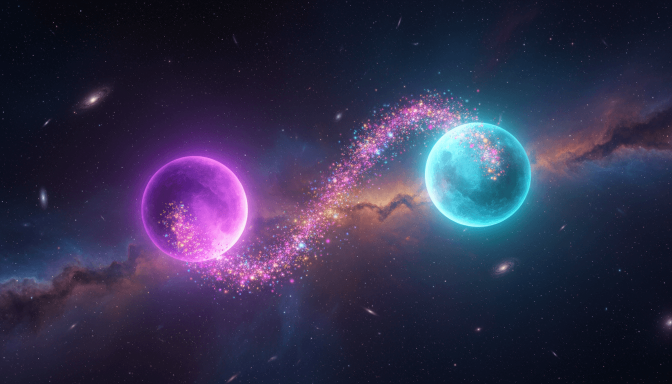 감정으로 연결된 두 개의 행성